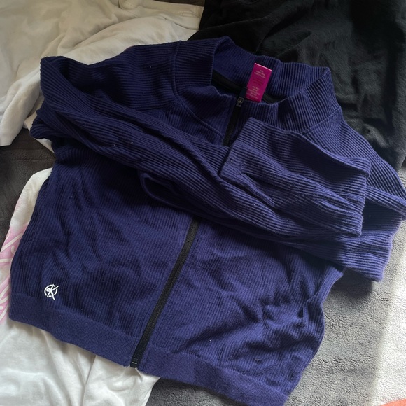 Katya royal blue cropped sweater - Picture 2 of 2